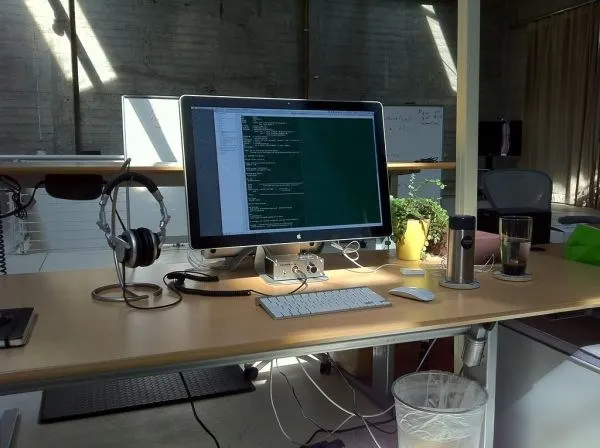 A computer workstation