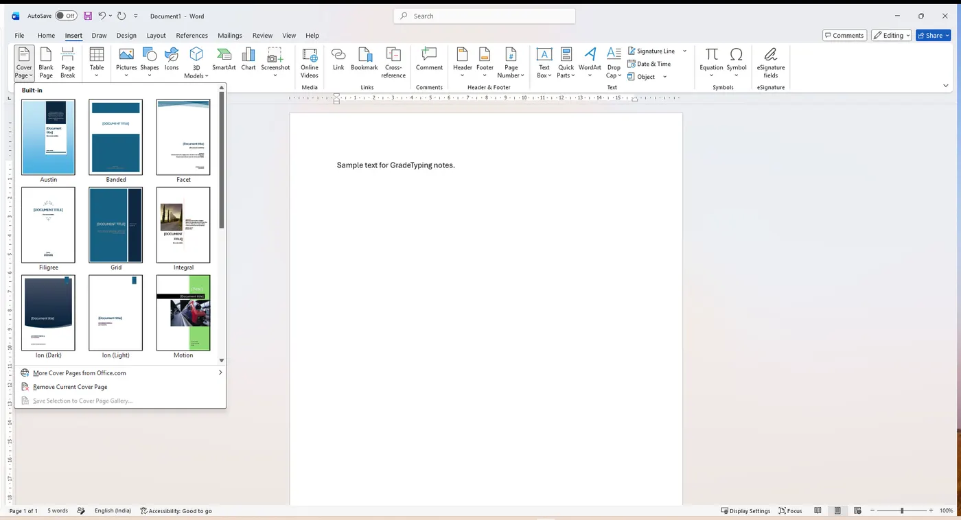 Cover Page gallery